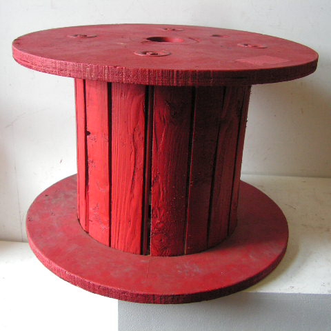 SPOOL / COTTON REEL (Oversize) Red 65x45cm H